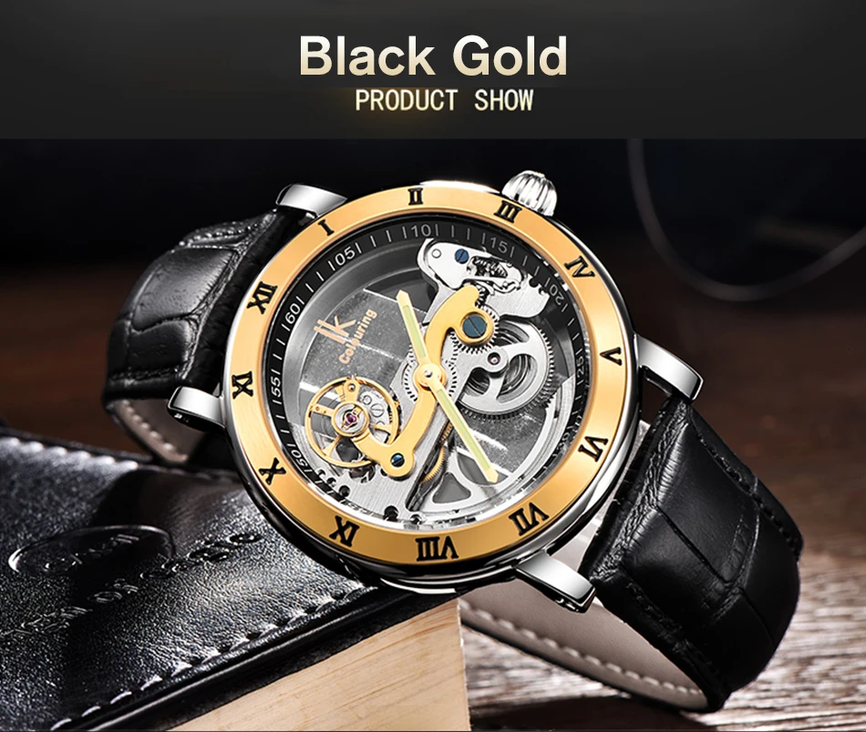 Часы наручные IK Мужские механические Автоматические брендовые Роскошные