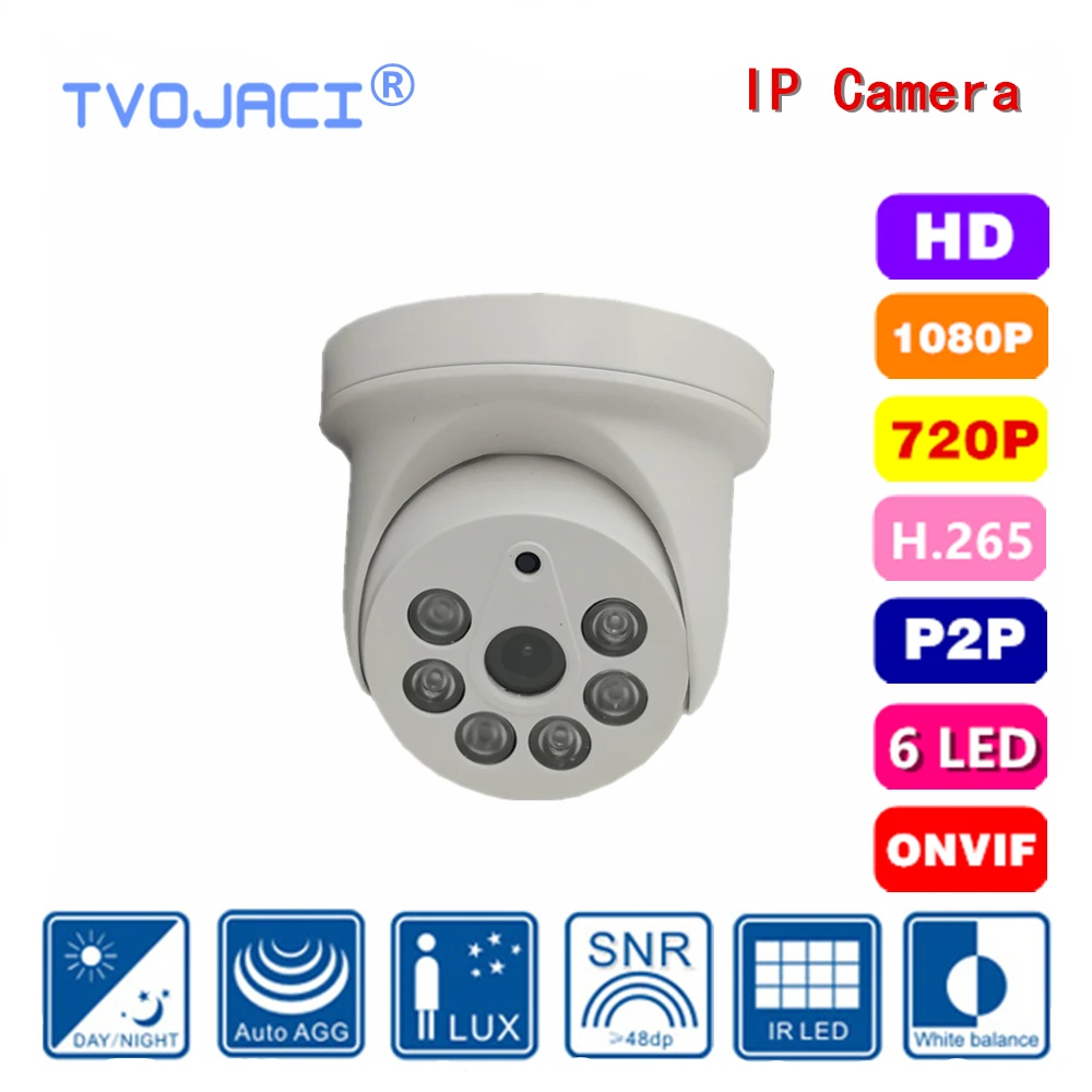 IP-камера видеонаблюдения H.264 H.265 1 МП/2 Мп 720P 1080P внутренняя потолочная сетевая