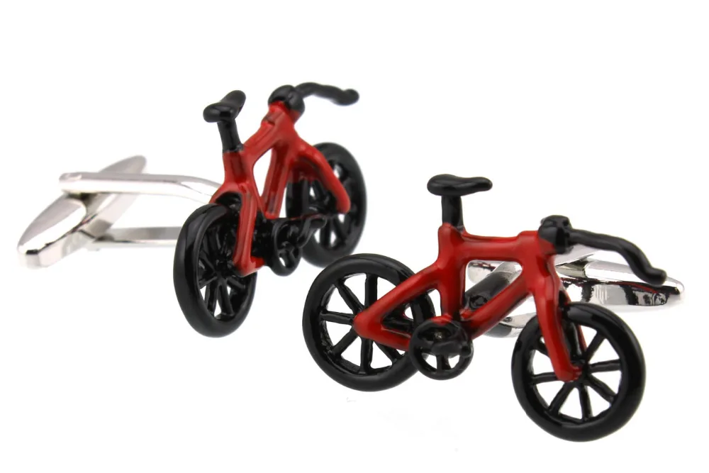 Sunnylink мужские запонки для велосипеда черные красные рубашки M3754 29 мм | Украшения и