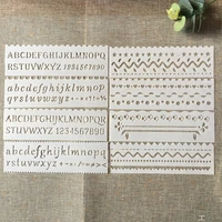 8pcsset 18cm alphabet letters diy layering stencils painting scrapbook coloring embossing album decorative card template