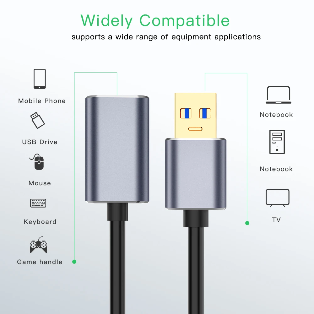 Удлинительный кабель USB 2 0 3 для мужчин и женщин удлинитель Кабель USB3.0 удлиненный