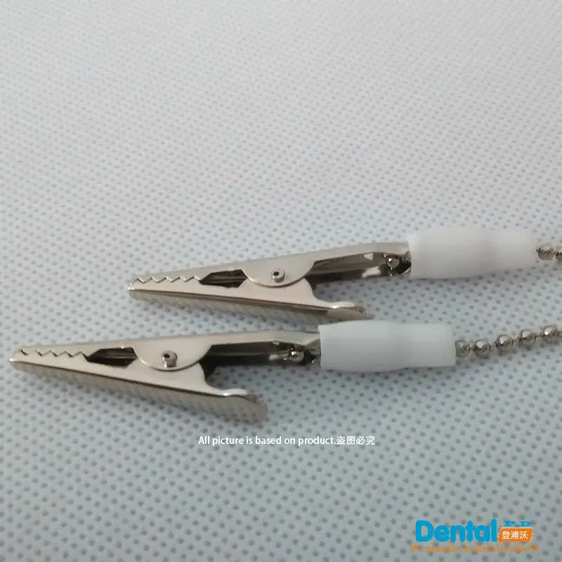 

25 Pcs Dental Instrument Bib Clips Flexible Ball Chain Napkin Holder