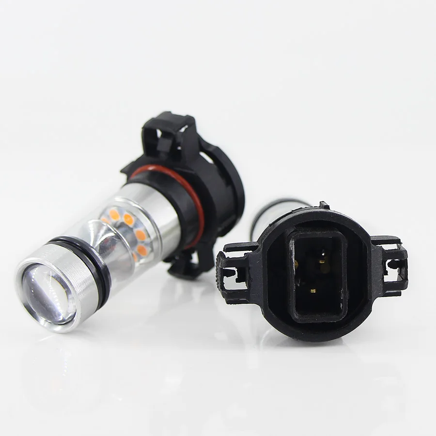 H16(EU) Пара H11 led H8 противотуманные фары 9005 Автомобильные 9006 дневные лампы для Jeep H16 Противотуманные фары PY24W поворотник PSX24W дальнего света H10 для VW P13W - Испускаемый цвет: H16(EU)