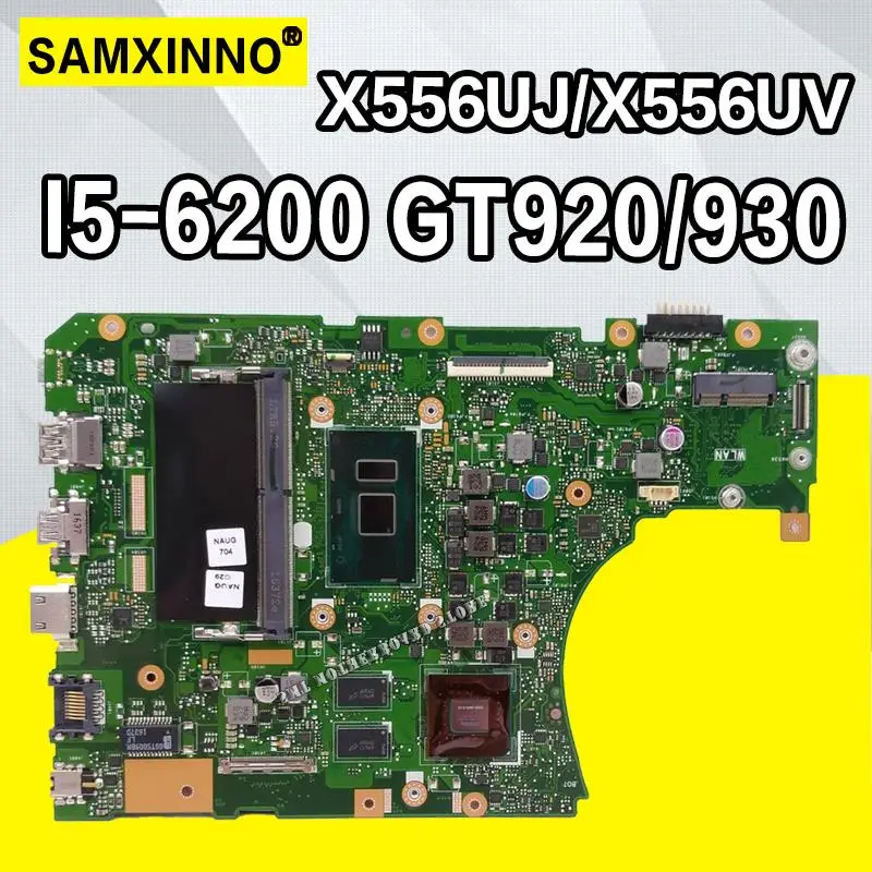 X556UJ X556UV материнская плата для For Asus X556U X556UF X556UR ноутбука I5-6200U ЦП GT920/GT930 тест |