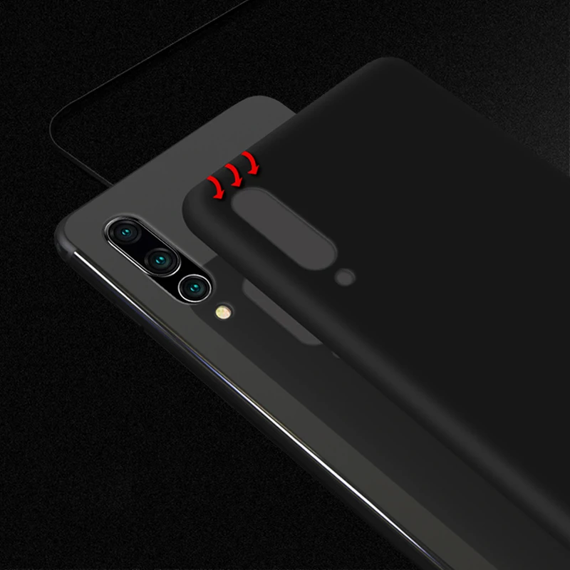 Мягкий силиконовый цветной матовый чехол ярких цветов для Huawei P10 P20 Lite Plus P8 2017