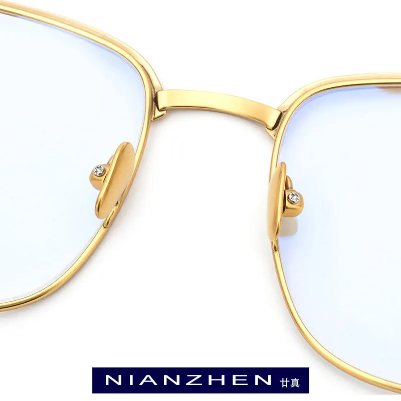 Оправа для очков из чистого титана Мужская квадратная оптическая оправа