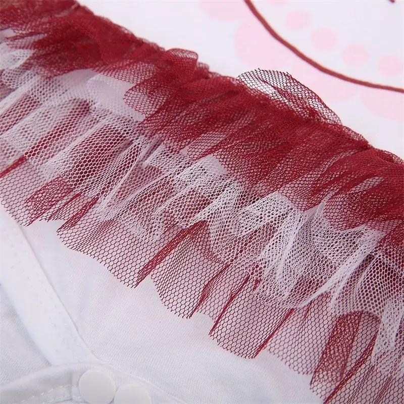 Детское платье для маленьких девочек Милая многослойная юбка-пачка с принтом из