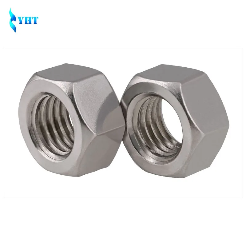 DIN934 M2 M2.5 M3 M4 M5 M6 304 Шестигранная гайка из нержавеющей стали шестигранные гайки