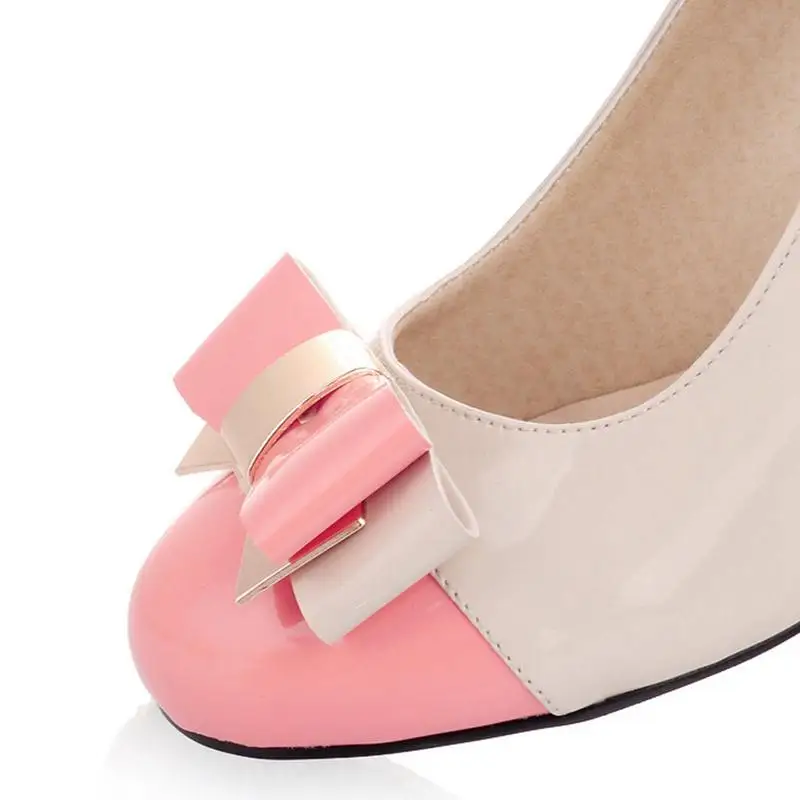 Женские туфли лодочки ASILETO большого размера 43 карамельных цветов с бантом