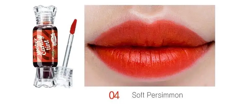 04 Soft Persimmon THE SAEM Saemmul водная Конфета оттенок 10 г Жидкий блеск для губ помада Губы увлажняющее средство для макияжа стойкий блеск для губ водонепроницаемый 1 шт - Цвет: 04 Soft Persimmon