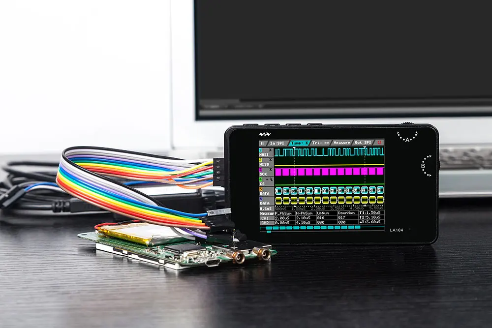 Мини DSO lcd 2," экран цифровой 4ch USB логический анализатор осциллограф 100 м Частота дискретизации памяти 8 м режим SPI, iec, PWM