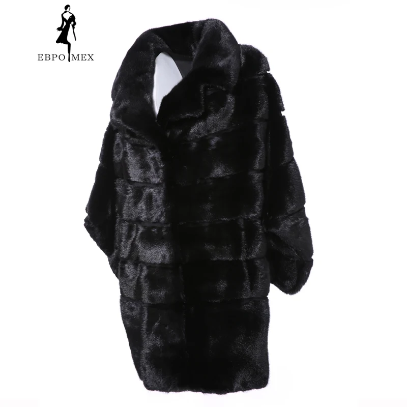 2018 Casual new winter imports fur coat mink high-end Solid real long slim fashion Thick | Женская одежда