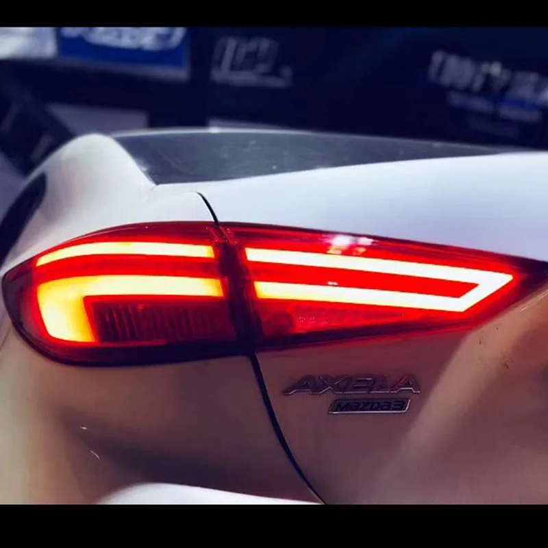Для Mazda 3 хвост светильник s 2014 2018 Новый Mazda3 Axela светодиодный фонарь оригинальный