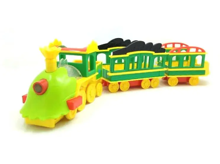3 шт./лот комплект локомотива и перевозки с динозавром | Игрушки хобби