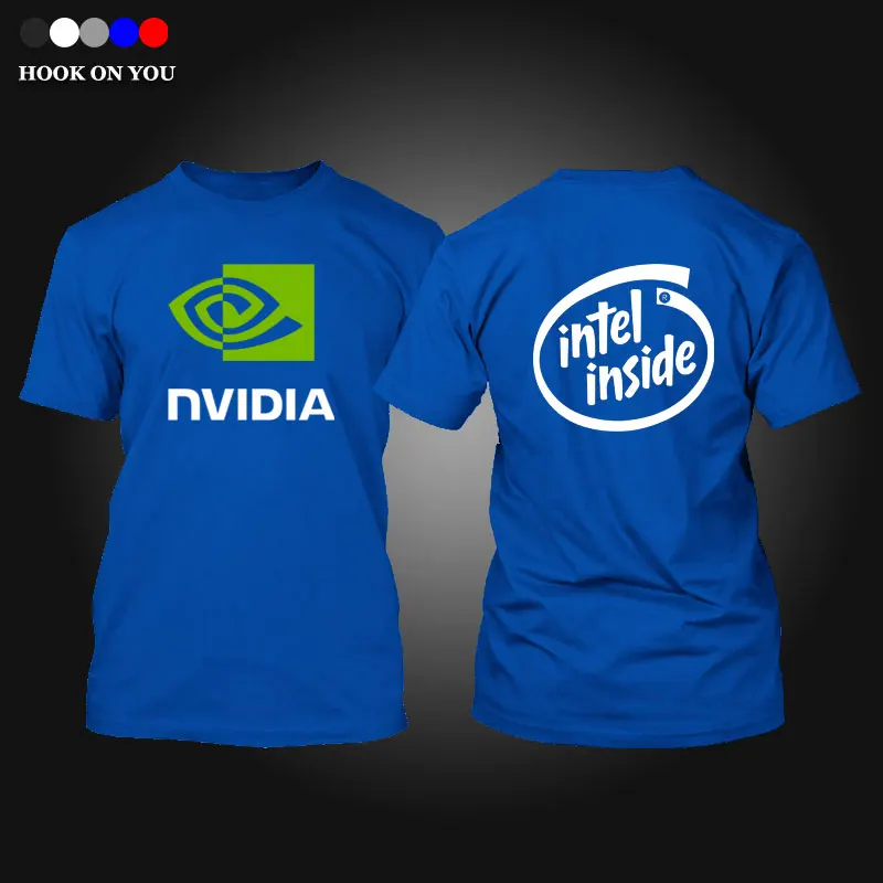 Intel inside товарные знаки GEFORCE GTX футболка intel Nvidia GTX Мужская футболка высокого качества Мужская Повседневная индивидуальность camisetas - Цвет: JP0032-1C-B22-14