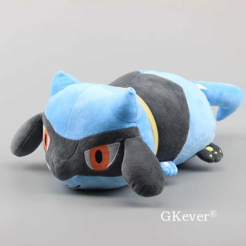 Мультипликационная серия Пикачу куклы Growlithe Lapras Riolu плюшевые игрушки лежа Raichu Мягкие куклы милая подушка игрушки 26-37 см