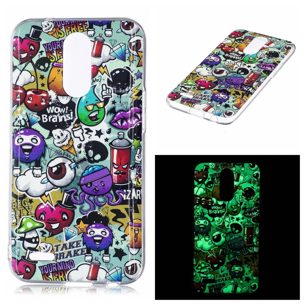 Ночник светящийся чехол для coque LG K8 2017 M200N X300 силиконовый 5 дюймов |