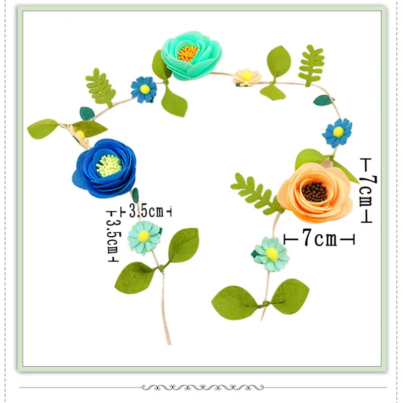 Войлочные цветы ручной работы искусственные лозы наборы для рукоделия войлок