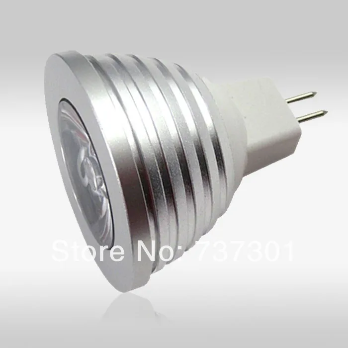 Freeshipping 2X MR16 LED lamp RGB 3w 4w 16 color changeable bulb E27 E14 GU10 B22 spotlight DC12V with Remote Control | Лампы и