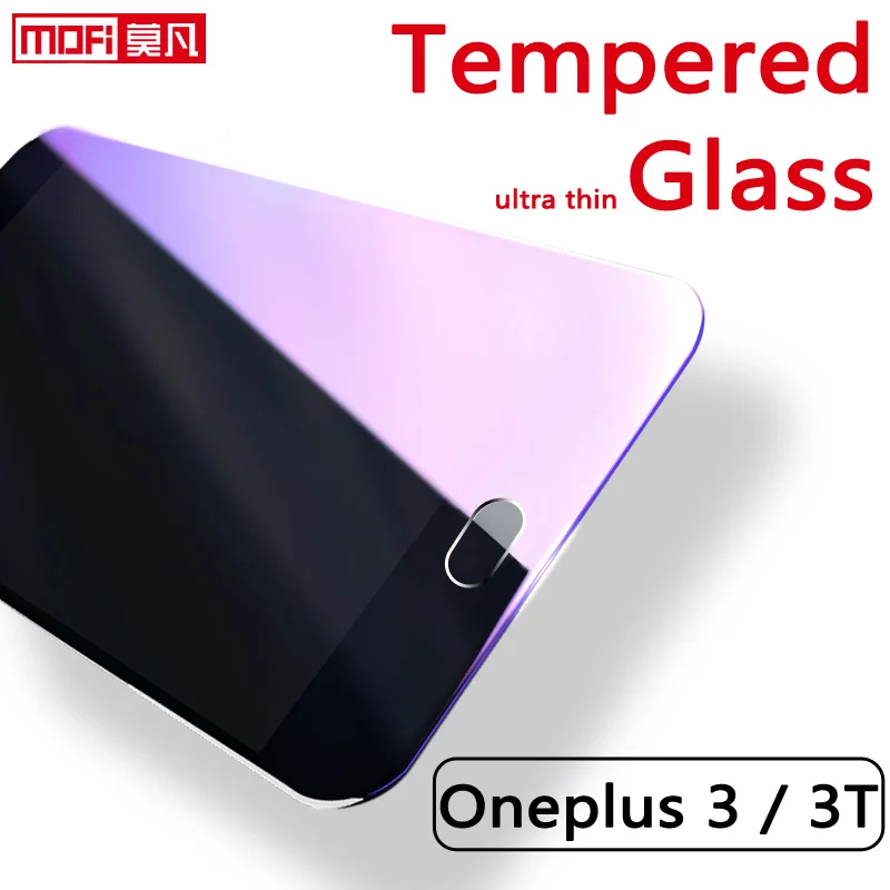 Screen Protector for OnePlus 3t OnePlus 3 A3000 Tempered Glass Original Mofi Retail One Plus 3T Accessories Glass 9H Full Cover
