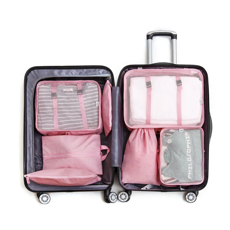7 шт./компл. портативный Багаж дорожная сумка сортировочный Органайзер семейный