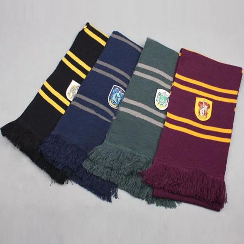 Магический школьный шарф шарфы Gryffindor/Slytherin/Hufflepuff/ravenglaw зимний аксессуары для