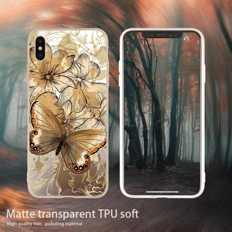 6 soft case Мягкий чехол для телефона с танцующей бабочкой для iPhone 11 Pro 4 5 5S SE 6 6s 7 8 Plus x XR XS Max Telefoonhoesjes Etui Funda чехол s - Цвет: 6 soft case