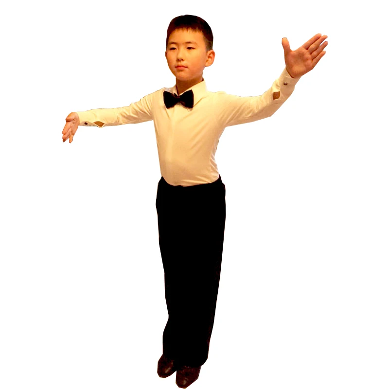 

2018 Custom size latin dance pants boys male New black latin pants male latin dance costume trousers for boys male