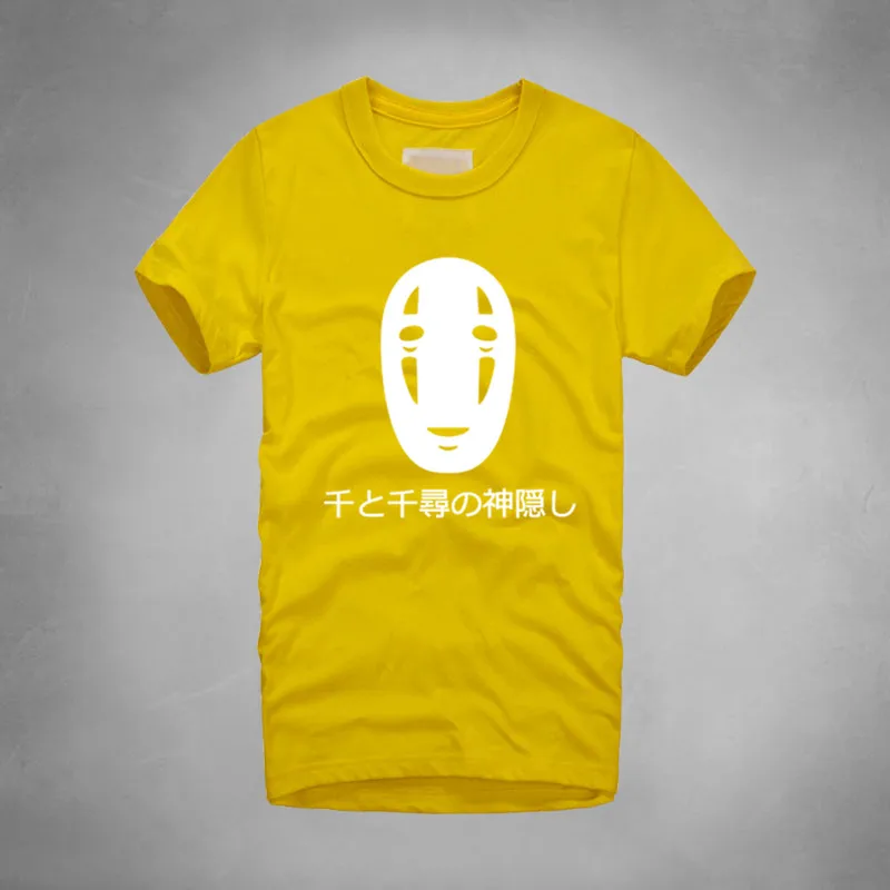 Мужская футболка с надписью Spirited Away No Face топы рисунками из мультфильмов Miyazaki Hayao