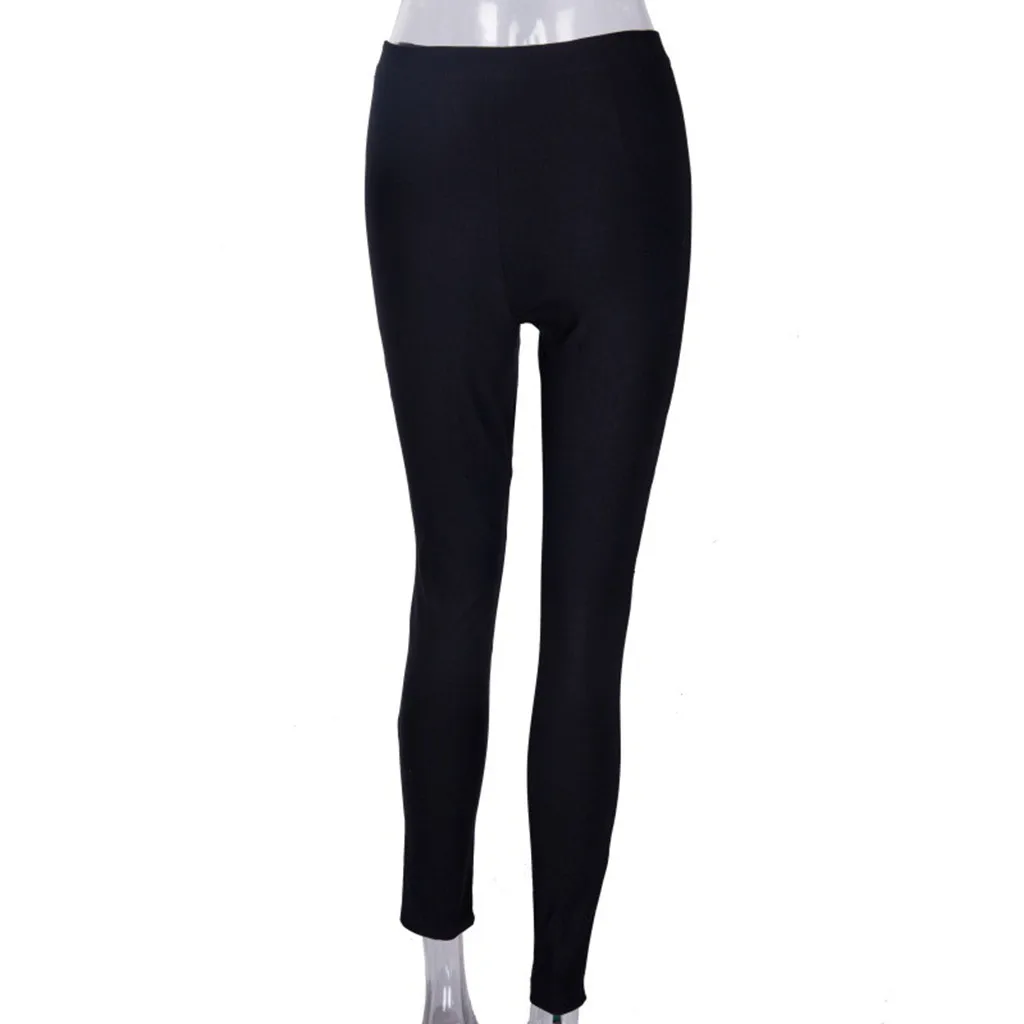 WOMAIL/женские хлопковые леггинсы в стиле панк, готический стиль, высокая талия, выдалбливают пятиконечные Звездные брюки карандаш с молнией W30523