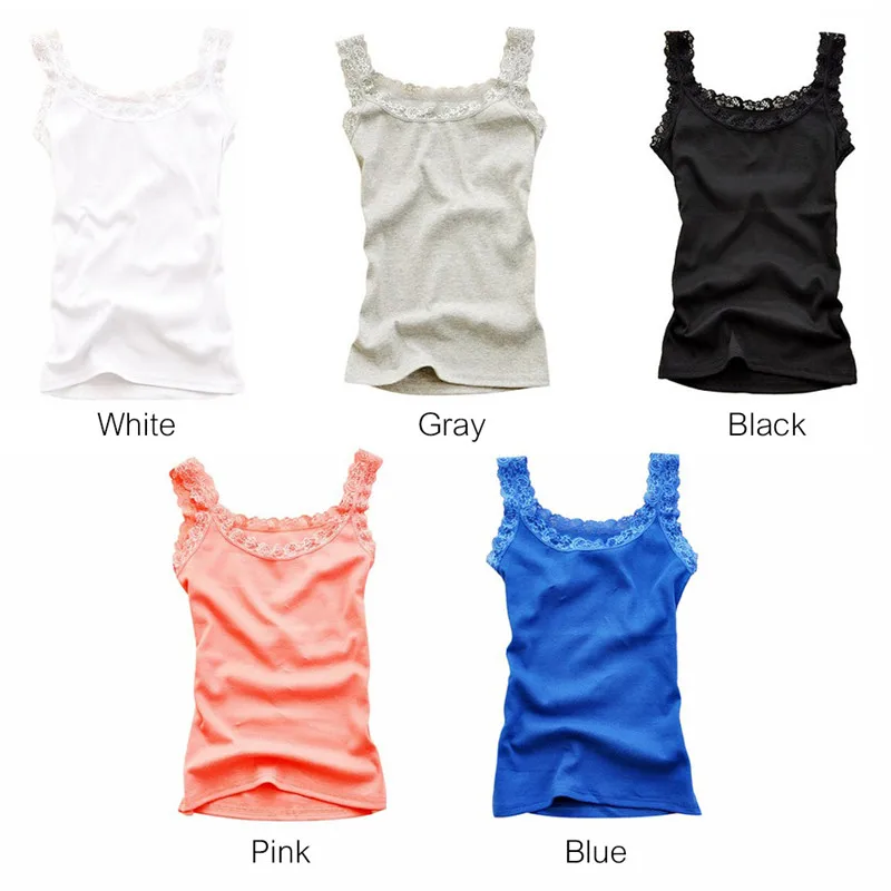 Женская хлопковая майка кружевная Женская Летняя Сексуальная Модный жакет укороченный топ без рукавов Футболка Женская атласная мягкая майка