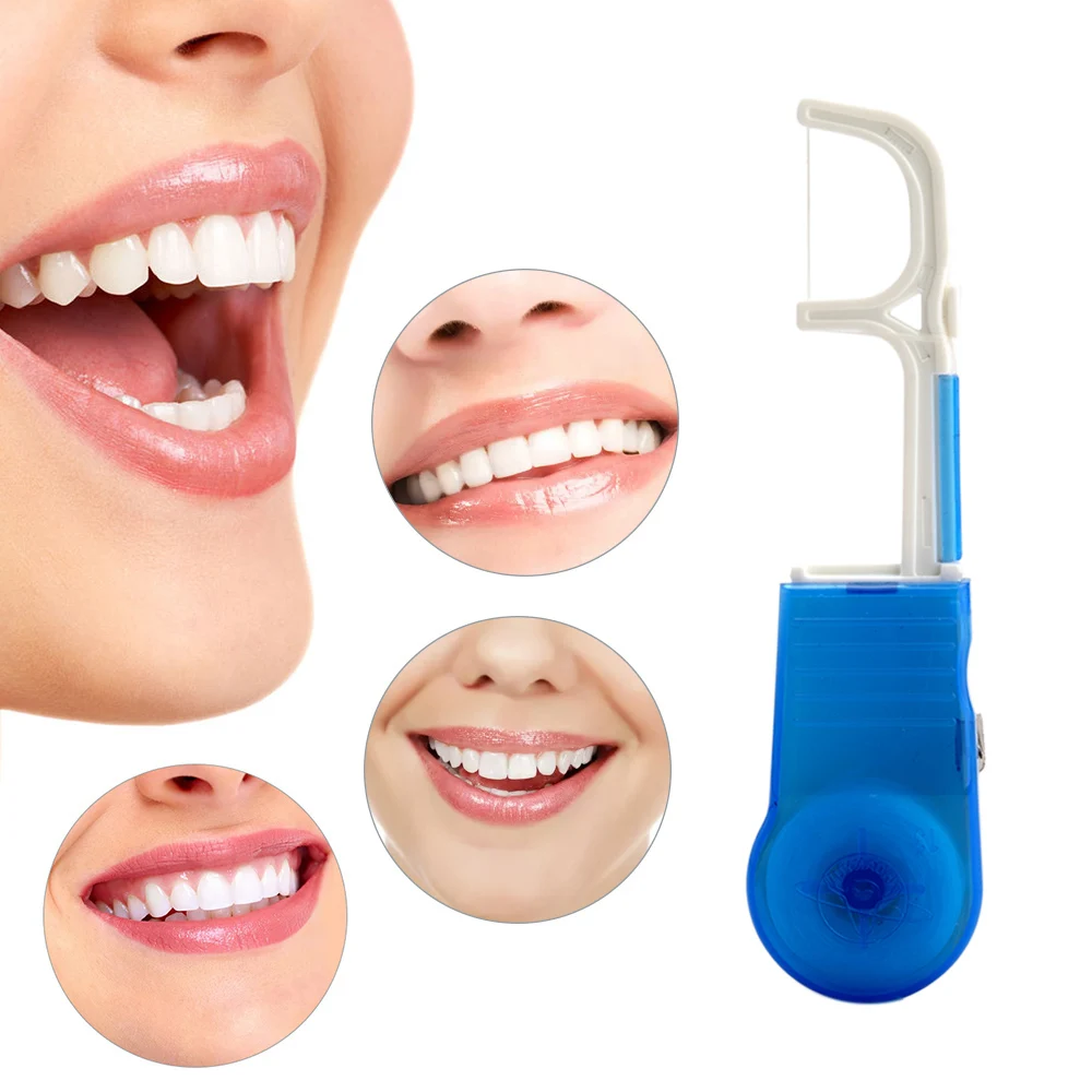 Зубочистки со встроенной катушкой 30 метров|Гигиена полости рта и носа| |