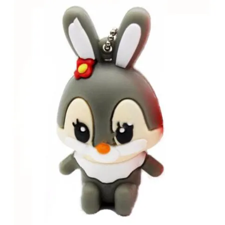 Gray JASTER мультфильм кролик usb флеш-накопитель 4 ГБ 8 ГБ 16 ГБ 32 ГБ 64 Гб usb карта памяти usb флеш-накопитель флешка - Цвет: Gray