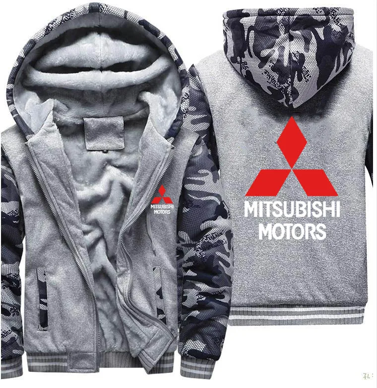Мужские толстовки с капюшоном Mitsubishi куртка принтом логотипа автомобиля мужские