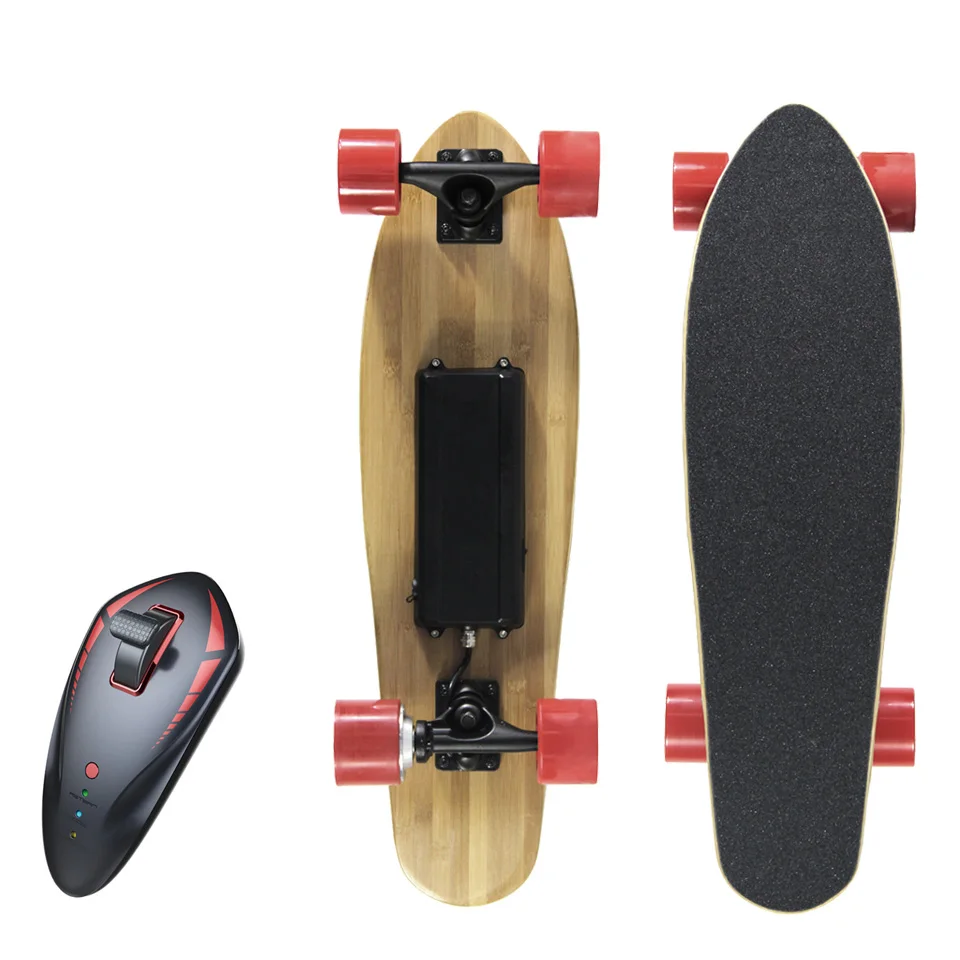Imposto de Quatro Rodas de скейт Eletrico Patinete трамвай Adulto Patin Electrico Monopatin трамвай - Цвет: Red