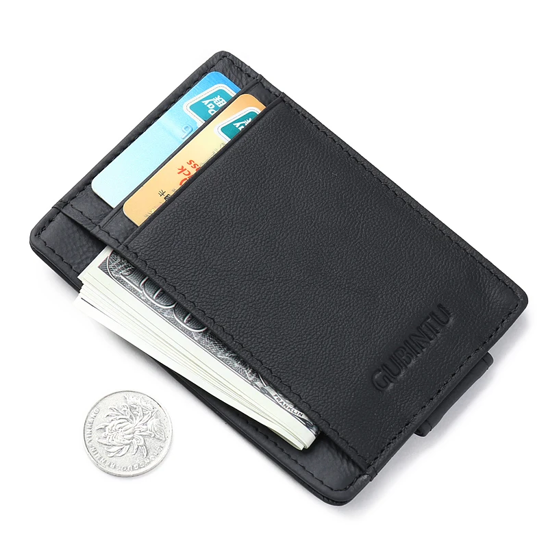 Новый Модный женский мужской кошелек RFID блокирующий зажим для денег магнитный