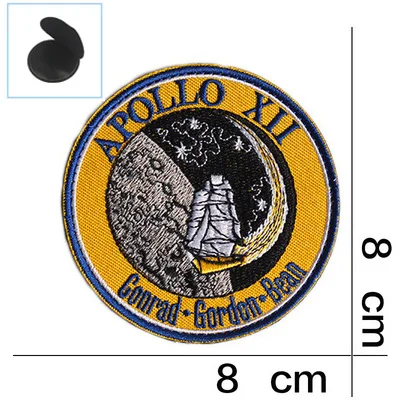 Космический Apollo Mission Patch эмблемы VOYAGER BACK SPACE коллаж астронавт космический костюм программа сувенирная нашивка значок - Цвет: YC06