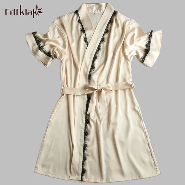 Новинка 2020 модные платья для женщин короткий атласный халат сексуальный