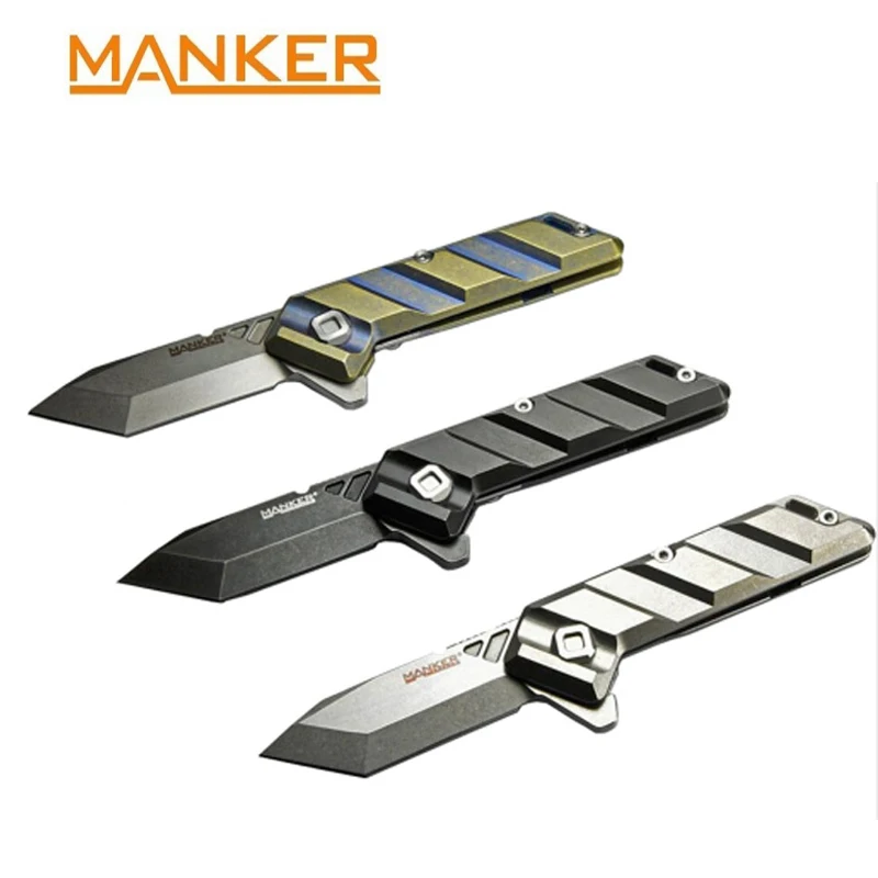 Компактный нож Manker Saber для повседневного использования складной из титановой