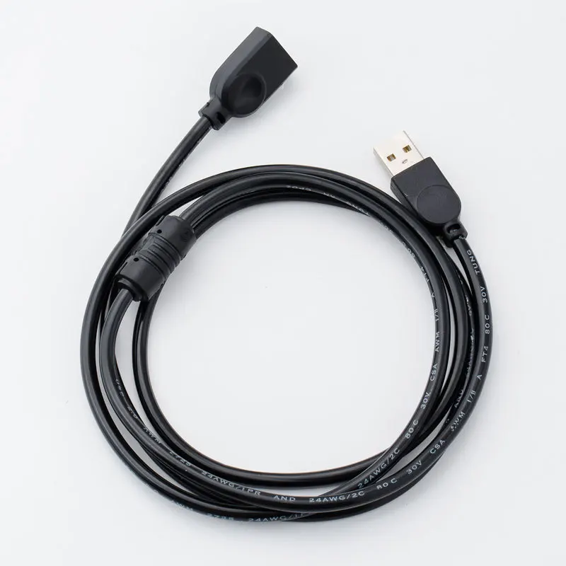 USB кабель-удлинитель, Супер Скоростной USB 2,0 кабель для мужчин и женщин, 1,5 м, кабель-удлинитель для синхронизации данных USB 2,0