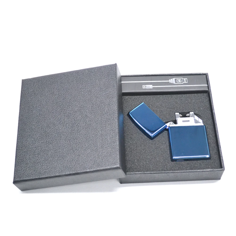 Новинка 2018 ветрозащитная Зажигалка электронная USB зарядка мужские деловые