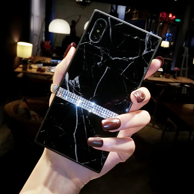 Роскошный блестящий чехол со стразами для телефона iPhone 11 Pro Max XS MAX XR X 8 7 6 6S Plus чехлы