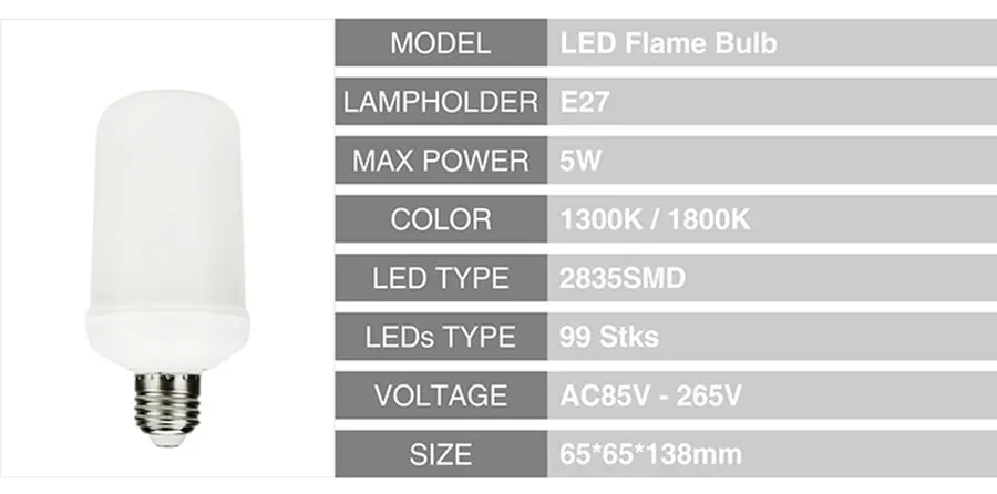 Светодиодсветильник лампа с эффектом пламени 220 В E27|led flame light fire|flame lightme |