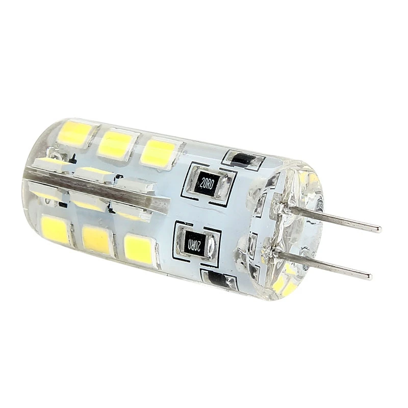 5 шт G4 DC 12 В 2835 SMD 24 светильник Холодный Белый силиконовый кукурузный свет лампа