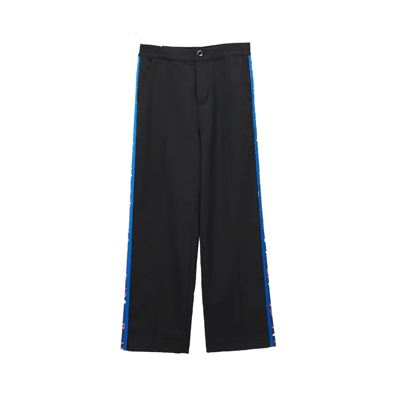 Винг Лето Для женщин китайские печатные широкие штанины Мода 2017 г. Новый