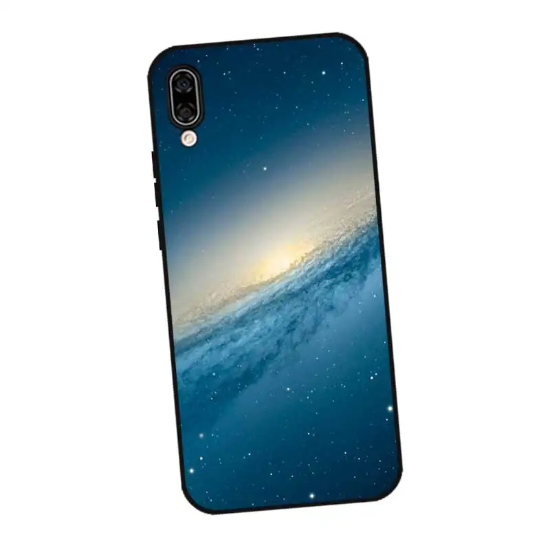 N395 небесно-черный силиконовый чехол для huawei Honor 6A 6C 6X 7C 7X8 Lite Pro |