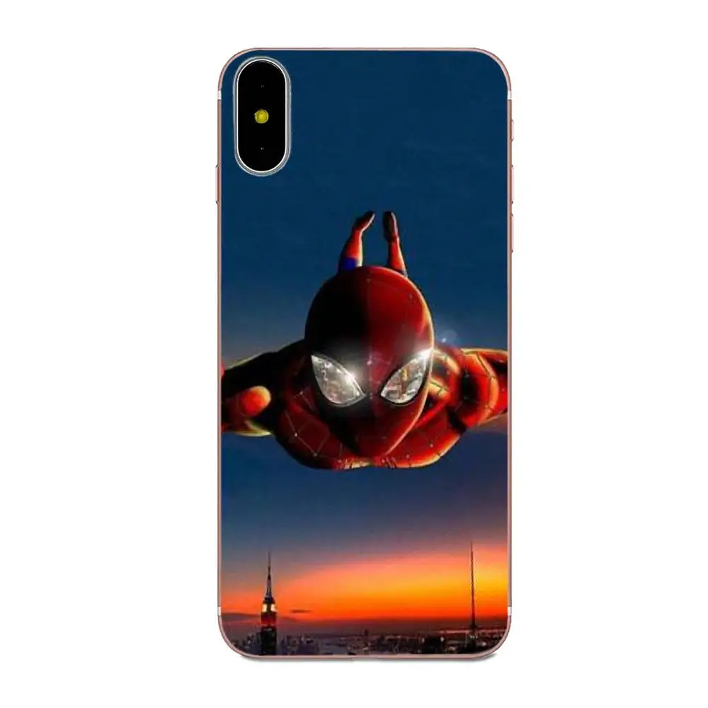 Защитный чехол из ТПУ для Xiaomi Redmi Note 2 3 3S 4 4A 4X 5 5A 6 6A Pro Plus Marvel Captain Spider|Чехлы-накладки|