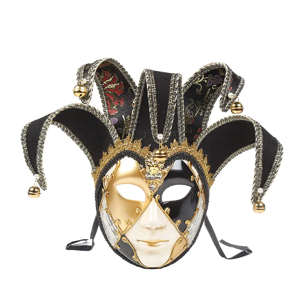 Ужасная маска на все лицо 2019 венецианская ужасная Джокера страшная для маскарада