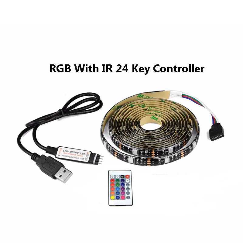 Светодиодные ленты для кухни 16 цветов USB RGB светодиодный SMD5050 30 светодиодный/м