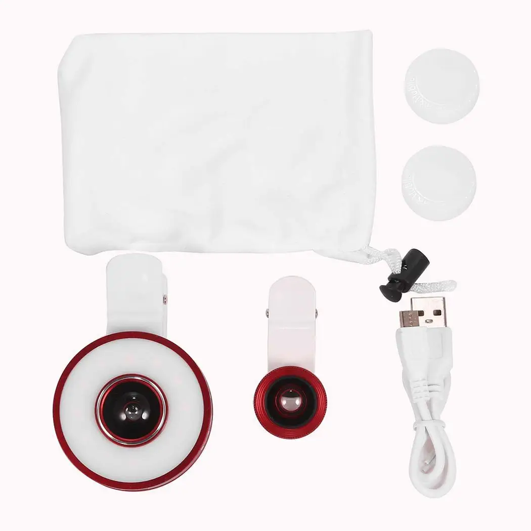 Smartphones On 6 Angle Kit 1 Fisheye In Macro Light Clip Wide For LED Lens | Мобильные телефоны и аксессуары
